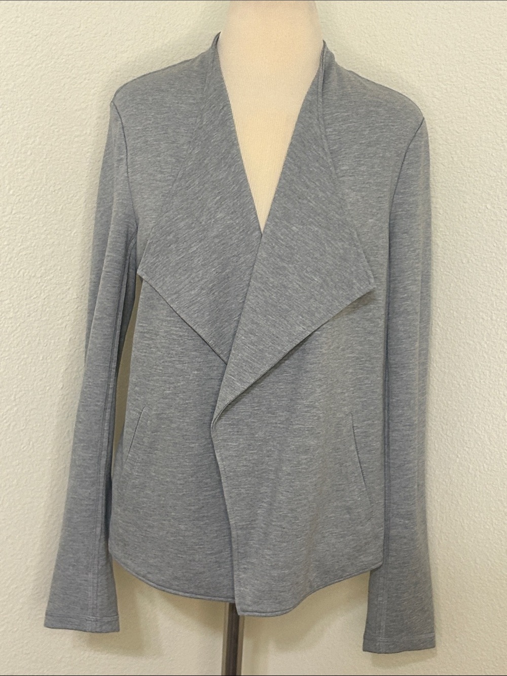 NWT Jones New York Sporty Gray Heather Blazer Jacket Classy Pockets XS